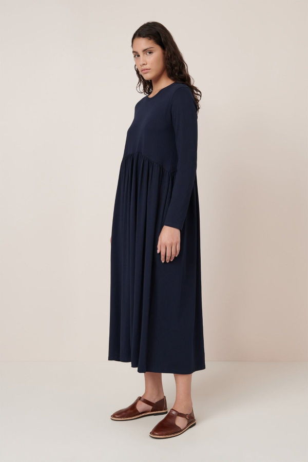 Kowtow Long Sleeve Gather Dress