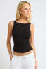 RUMORED Klein Tank Top - Black - Thumbnail 1