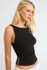 RUMORED Klein Tank Top - Black - Thumbnail 2