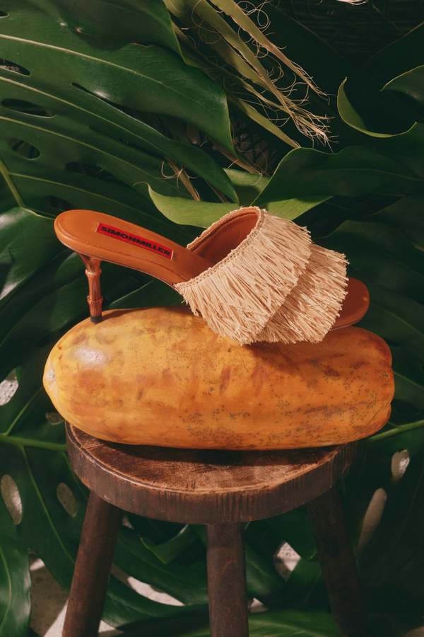 Simon Miller Fringe Playa Bamboo Heel - Natural