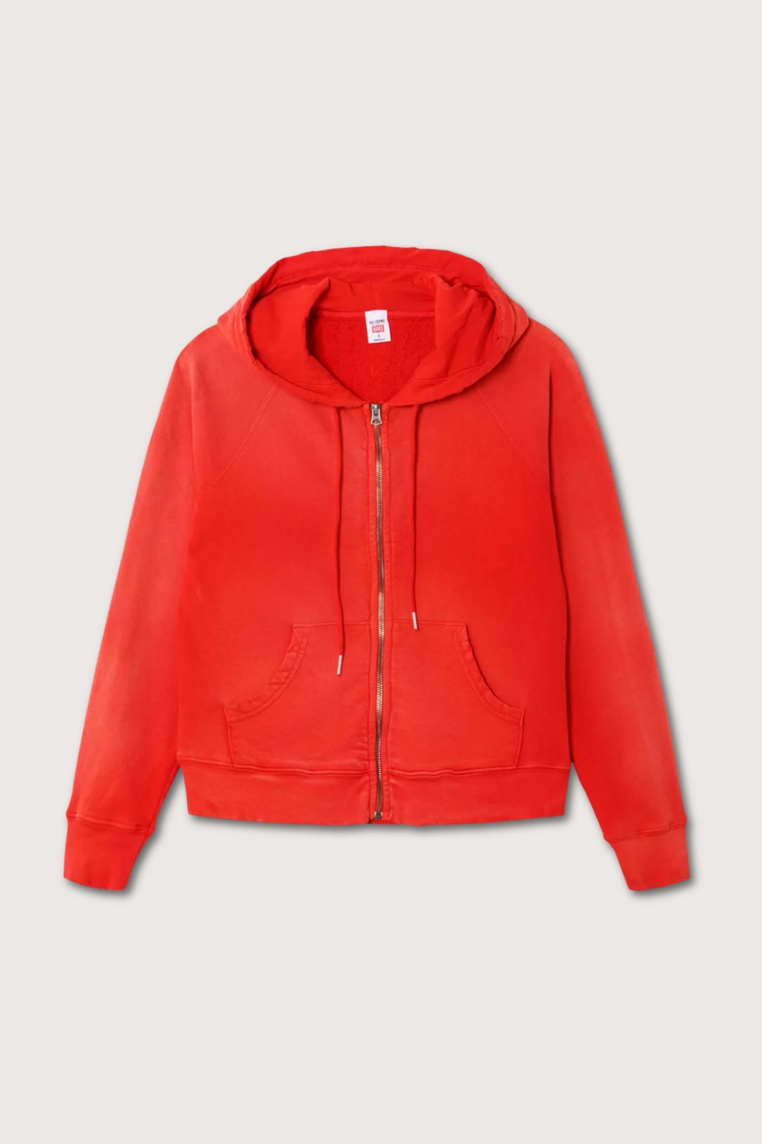 もろさん　bless u pigment zip hoodie red bless u pigment zip hoodie – YZ