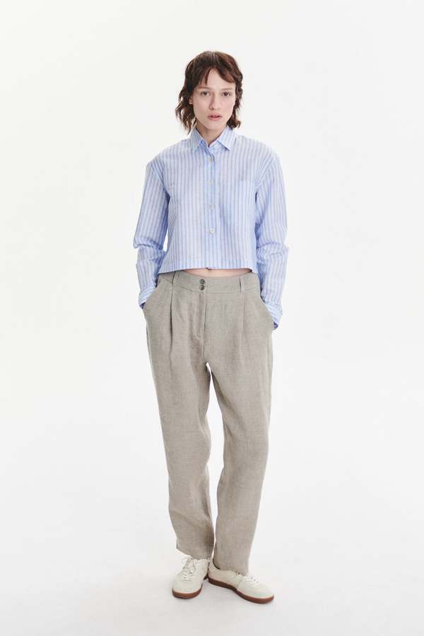 Delikatessen Relaxed Cropped Shirt