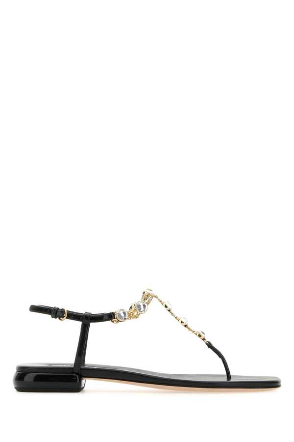 MIU MIU Thong Sandals - Nero