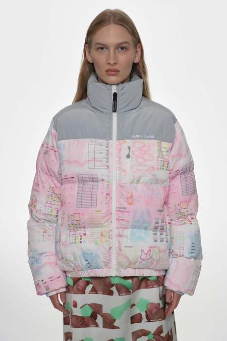 ジャケット・アウター Ganni shiny puff oversized vest Tofu White Tech Oversized Puffer Jacket | GANNI US