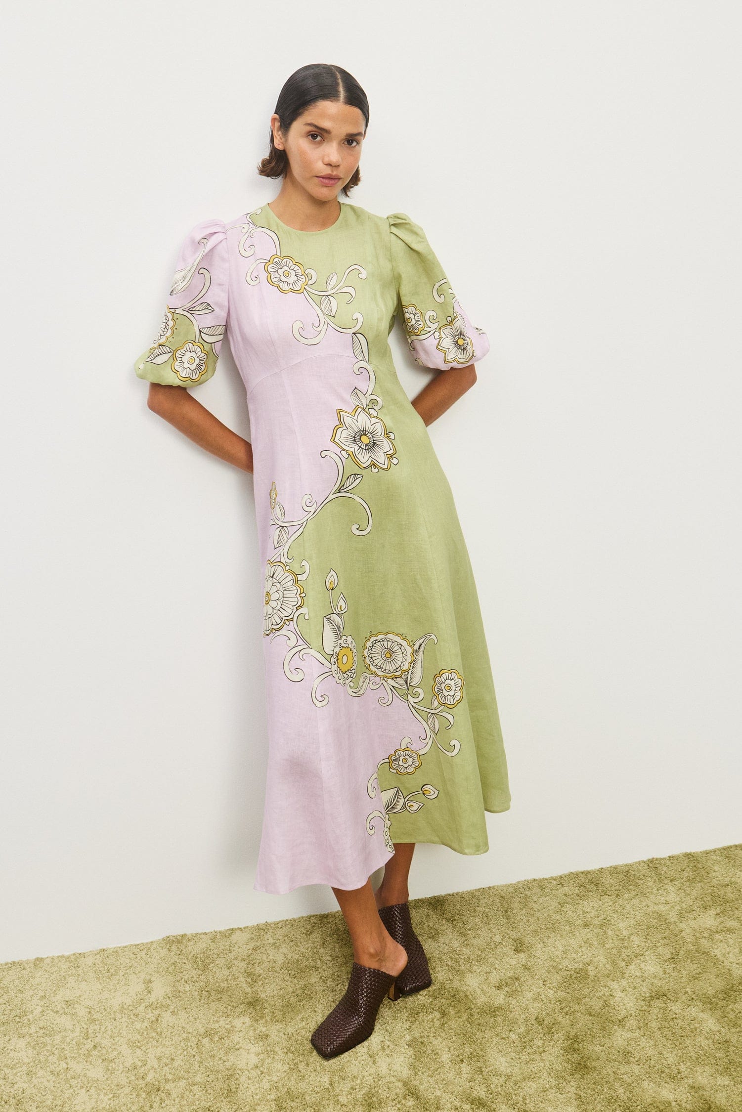 chinese dress ladies Monte Linen Dress – Petite Chérie
