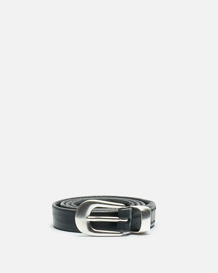 小物 OUR LEGACY BELT 2CM BLACK LEATHER M80 Our Legacy Speed Belt - Flecking Black Leather | Garmentory