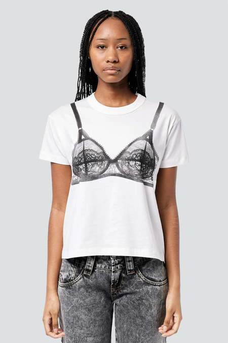 トップス VAQUERA T-SHIRT 2024ss Vaquera Off White Bra T-Shirt | Garmentory