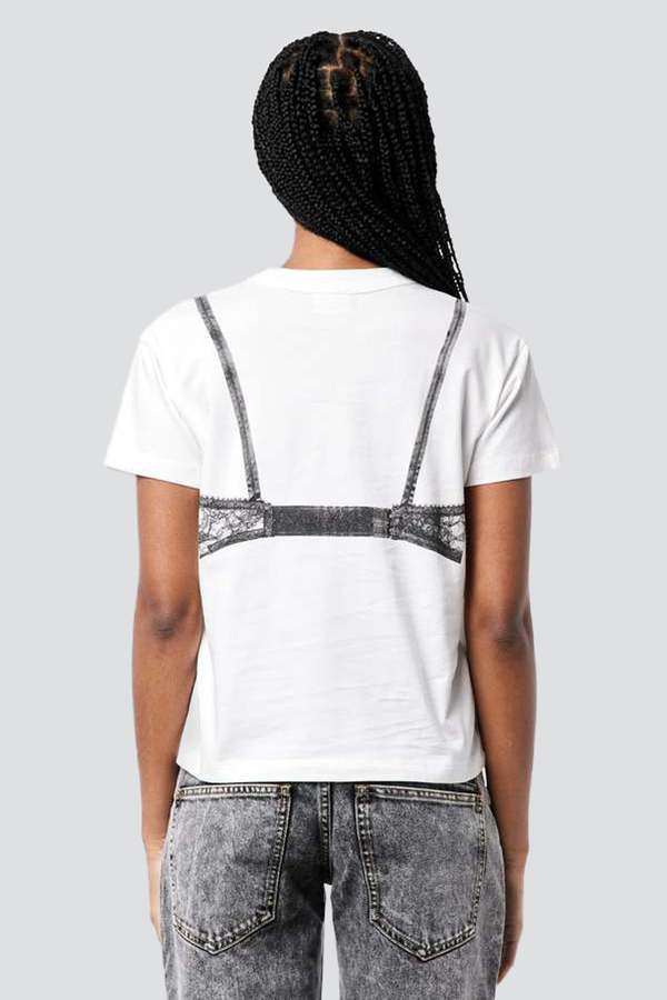 Vaquera Off White Bra T-Shirt | Garmentory