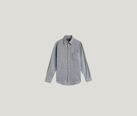 Séfr Riku Fine Wool Shirt - Mint | Garmentory
