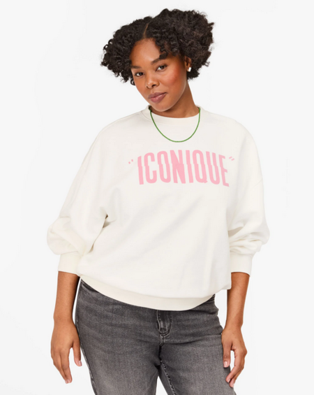 Jil Sander Crew Neck Organic Cotton Sweatshirt With Contrast