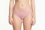 Yasmine Eslami Jeanne Basic Mesh Thong - Mauve - Thumbnail 3
