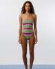 Caro Luna Brenda Jacquard One Piece - Green Stripe - Thumbnail 7