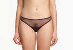 Yasmine Eslami Jeanne Basic Mesh Thong - Espresso - Thumbnail 3