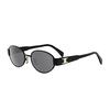 Celine Cl40235u Metal Triomphe 01a Sunglasses - Nero - Thumbnail 2