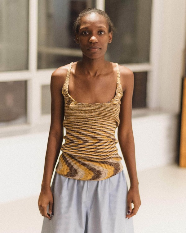 Baserange Flute Tank - Brown Melange