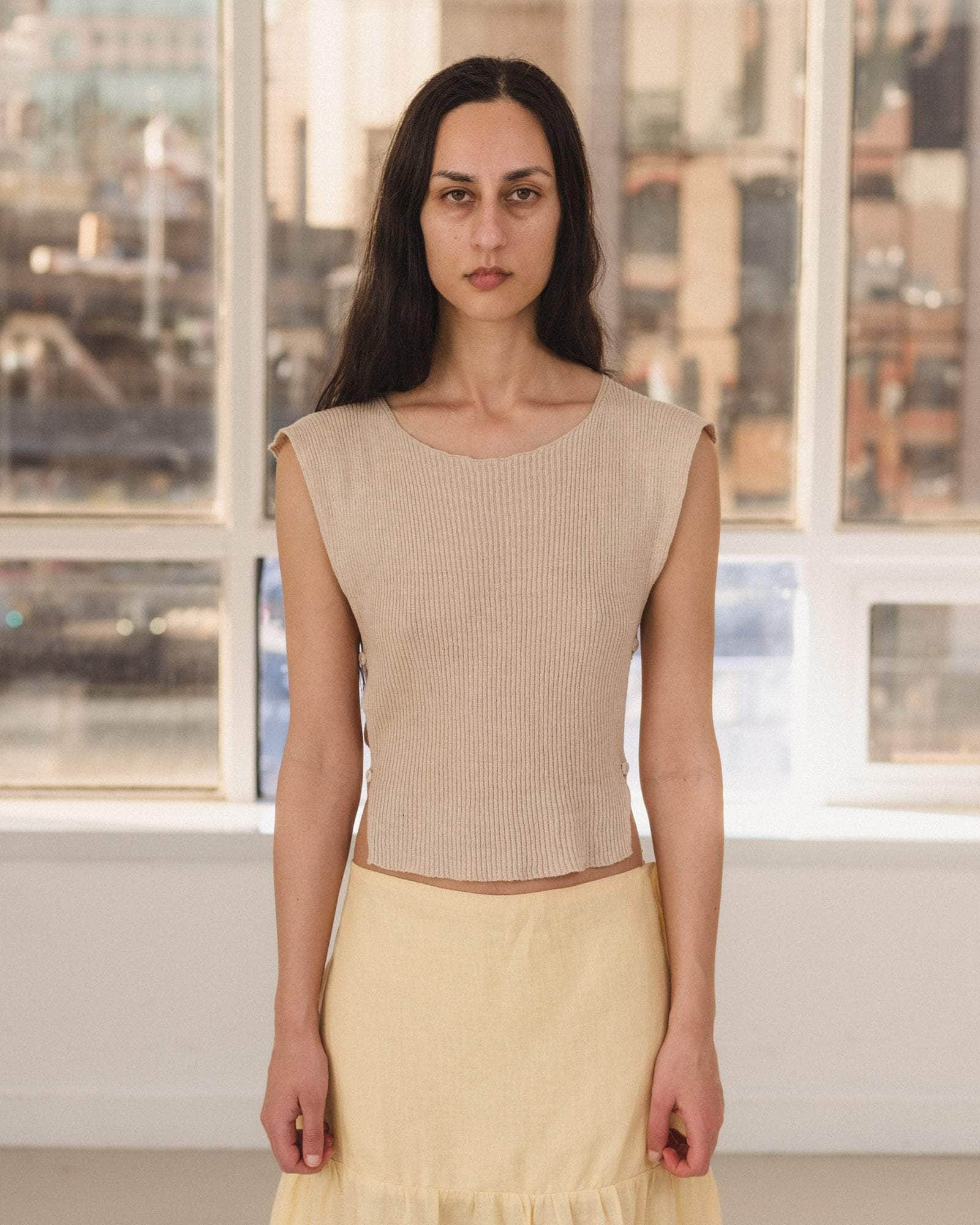 Baserange Franca Top - Lata Beige | Garmentory