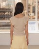 Baserange Franca Top - Lata Beige - Thumbnail 2