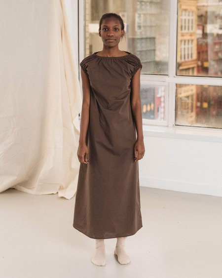 Baserange Clavo Dress - Blue Black | Garmentory