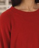 Baserange Soar Purl Sweater - Melograno Red - Thumbnail 4
