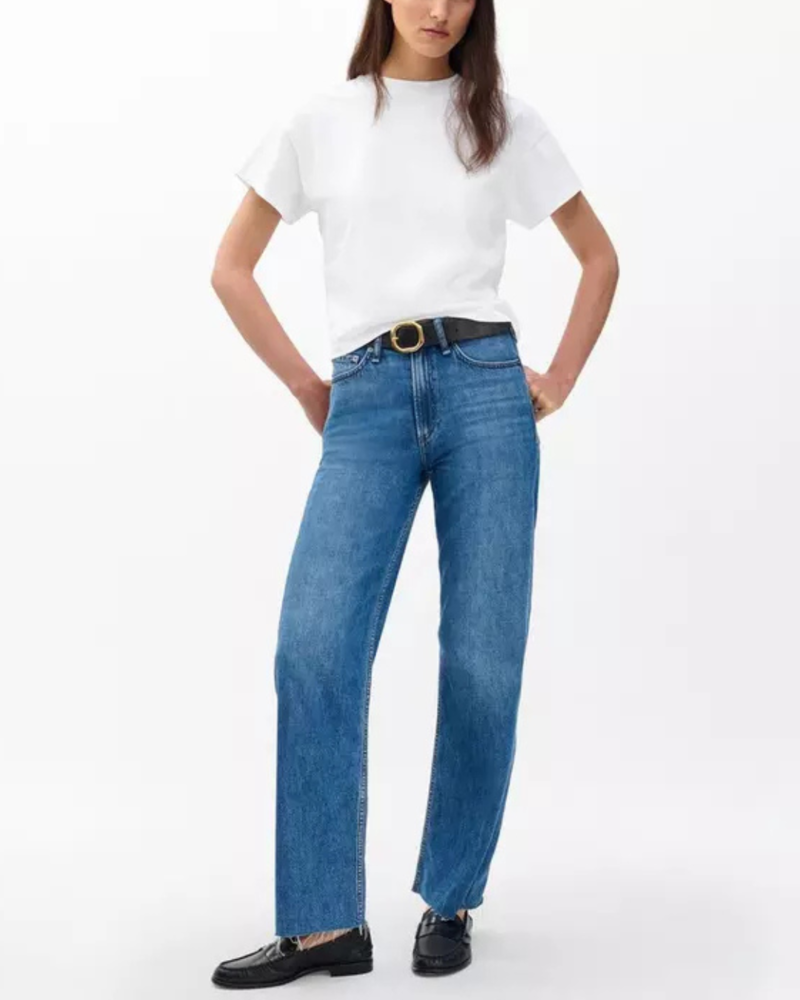 Rag & Bone Kelly Boxy Jersey Tee - White