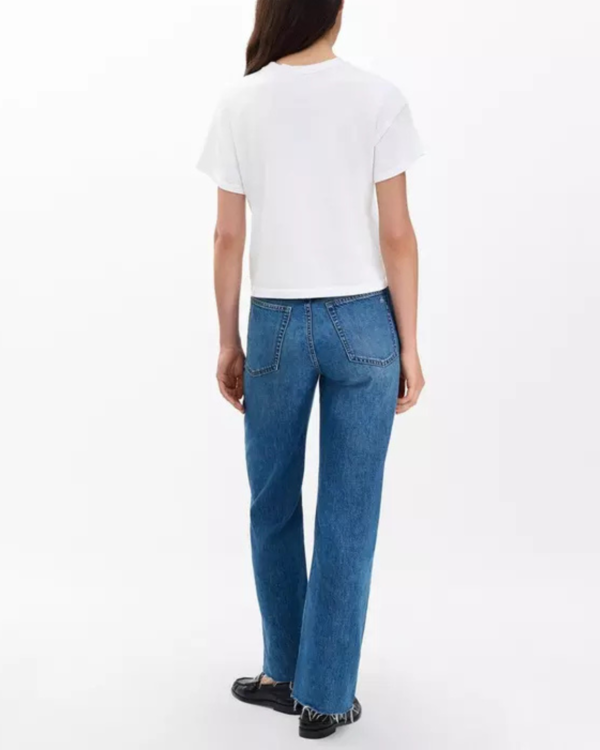 Rag & Bone Kelly Boxy Jersey Tee - White