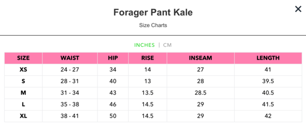 Meals Kale Forager Pant