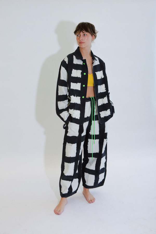 Meals Licorice Check Chef Pant - Black/White Meals Licorice Check Chef Pant - Black/White