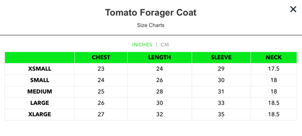 Meals Tomato Forager Jacket