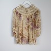 Zimmermann Sabotage Lace-Trimmed Floral-Print Silk-Chiffon Blouse - Thumbnail 3