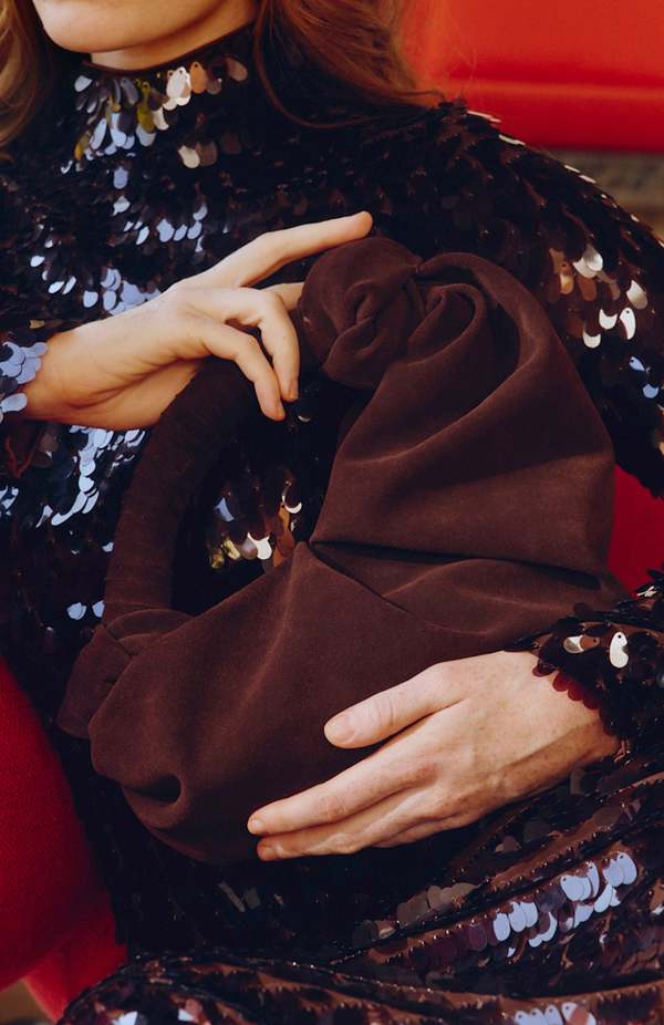 Simon Miller Suede Lopsy Bag - Chocolate