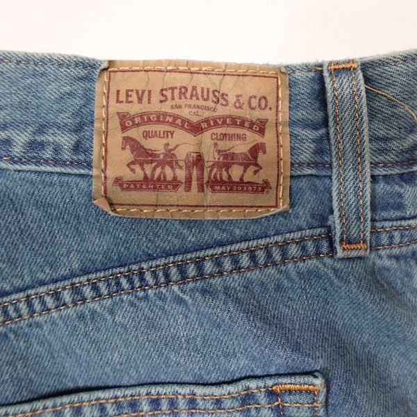 Levi's 513 High Waisted Straight Custom Heart Cutout Jeans
