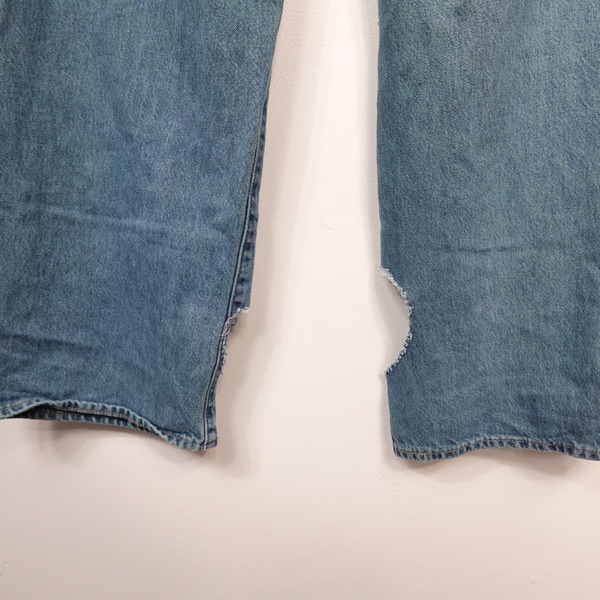 Levi's 513 High Waisted Straight Custom Heart Cutout Jeans