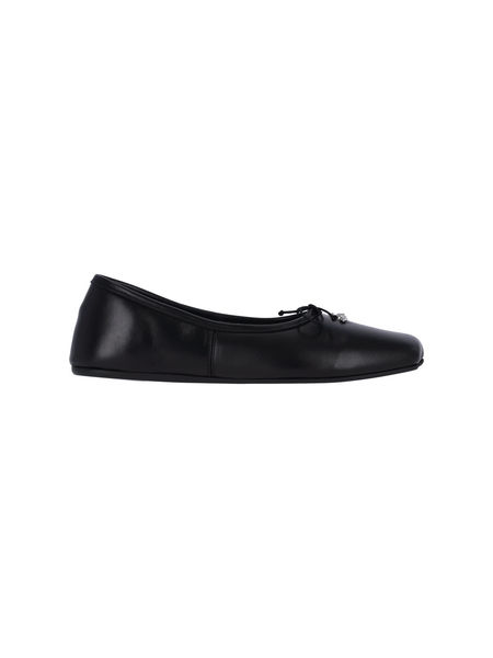 【GANNI 】 Scrunchie Satin Ballerinas Kelly Green S1984-801 Ganni Scrunchie Ballerina Flats - Kelly Green | Garmentory