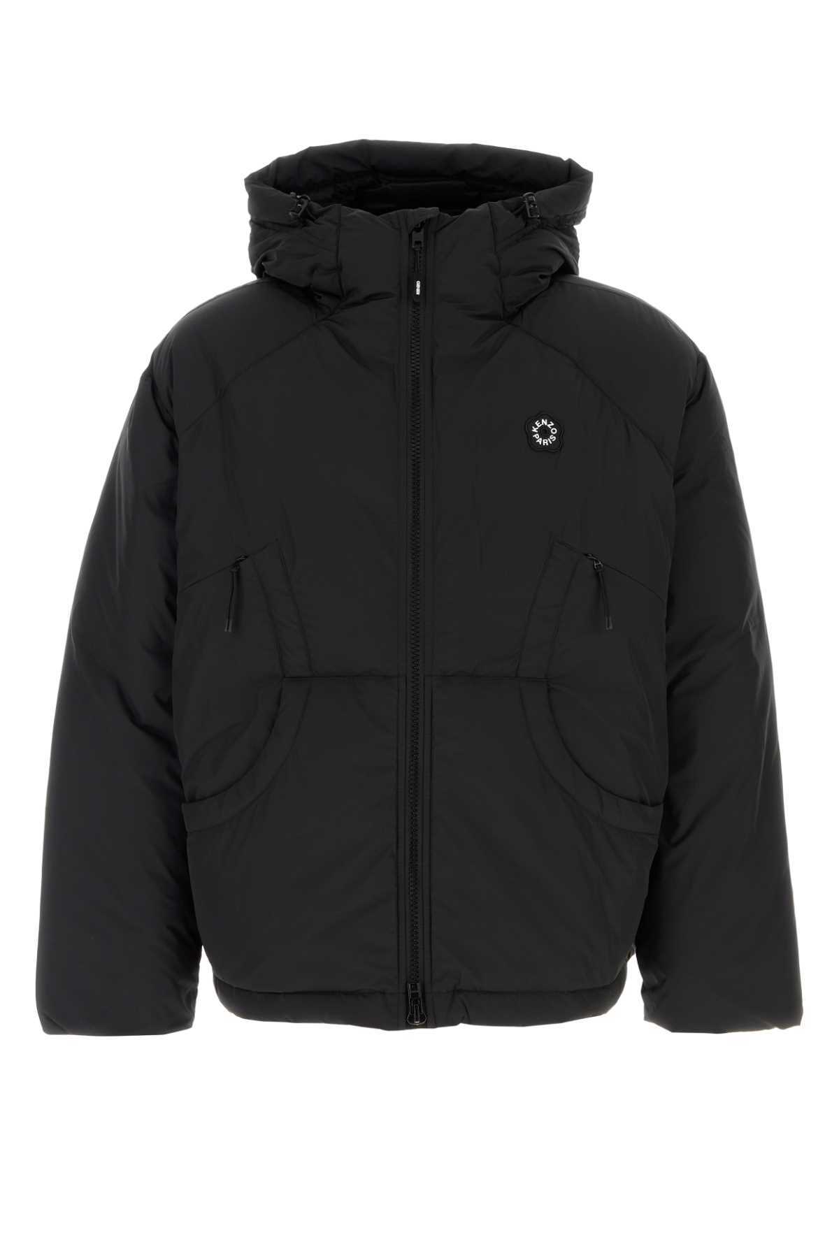 Kenzo Black Polyester Down Jacket - Image 1 of 2