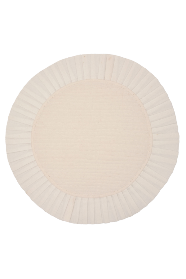 KD weave White Circle Placemat