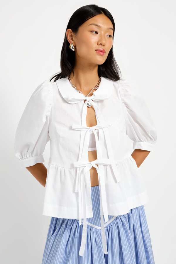 Eliza Faulkner Georgie Blouse - White