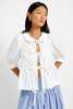 Eliza Faulkner Georgie Blouse - White - Thumbnail 1