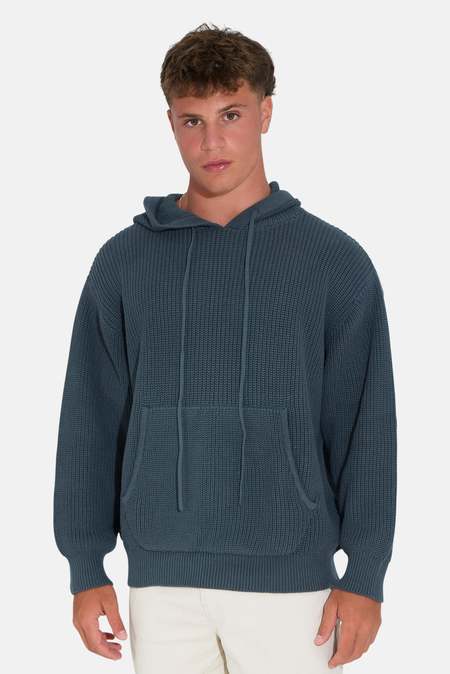 Marni Crossword Heart Brushed Cotton Hoodie - Stone White
