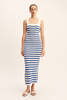 Posse Ari Dress - Blue Stripe - Thumbnail 1