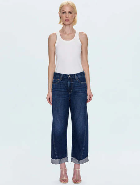 【関税込み】Baserange ブルー Tajo ジーンズ Tajo Pants in Assortment | Recycled cotton denim | en