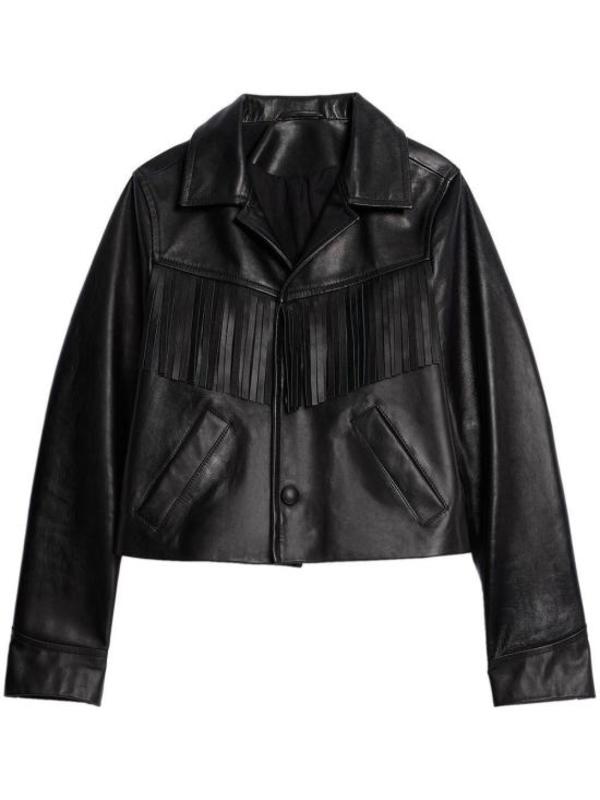 AMI Leather Jacket - Black