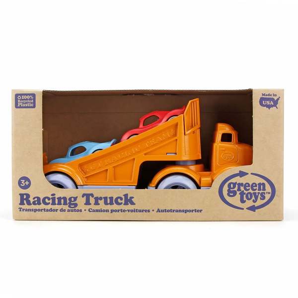 Green Toys Racing Truck with 2 Racers Truck Set