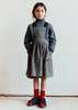 Kids Caramel PEPPERMINT CHILDRENS WOOL And LINEN DRESS - BROWN/BLACK CHECK - Thumbnail 2