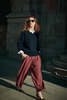 L'ENVERS Leontine V-Neck Sweater in Merino Wool Sweater - Thumbnail 7