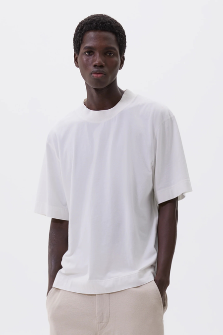 トップス MARGARET HOWELL RAMIE COTTON POLO Margaret Howell 'MHL Half Zip Pull On Shirt' (Grass Compact