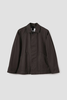 Margaret Howell Raglan Jacket Plain Cotton Drill Ebony Jacket - Thumbnail 5