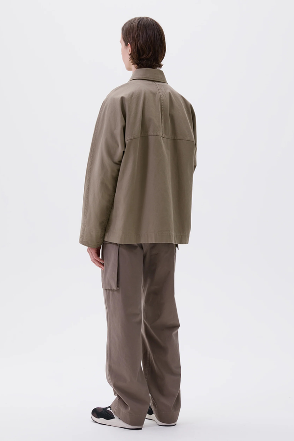 ジャケット・アウター MARGARET HOWELL PROOFED COTTON COATING Margaret Howell - MHL Stormer Coat in Khaki – gravitypope