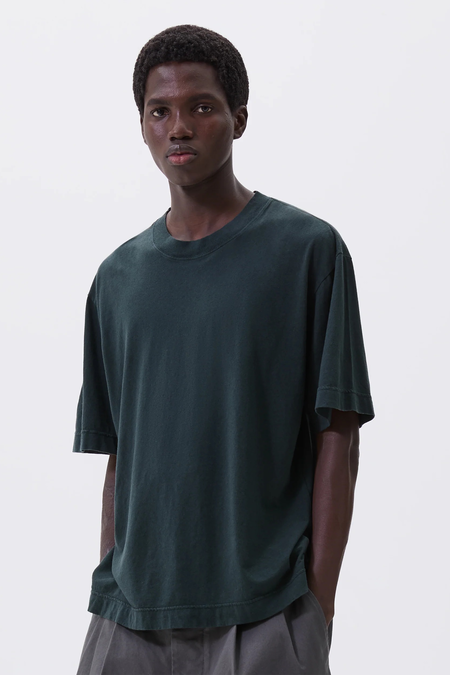 トップス MARGARET HOWELL RAMIE COTTON POLO Margaret Howell 'MHL Half Zip Pull On Shirt' (Grass Compact