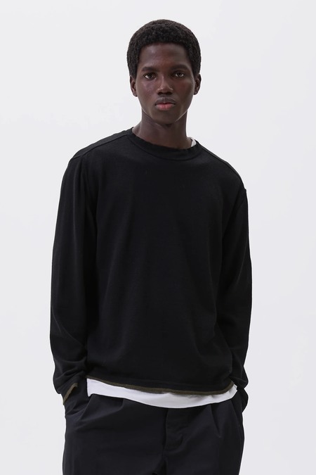 Margaret Howell Tipped Thermal Fine Merino Wool Sweater