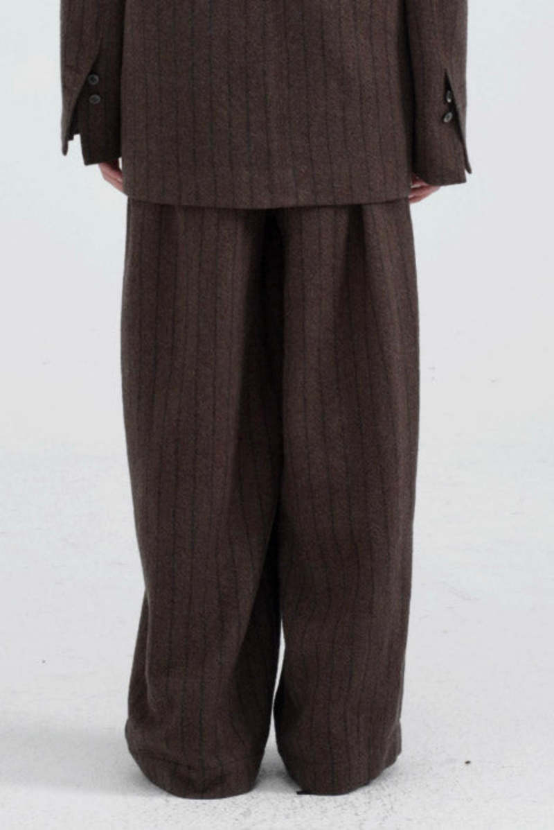 YEHUAFAN Wool and Silk Pants